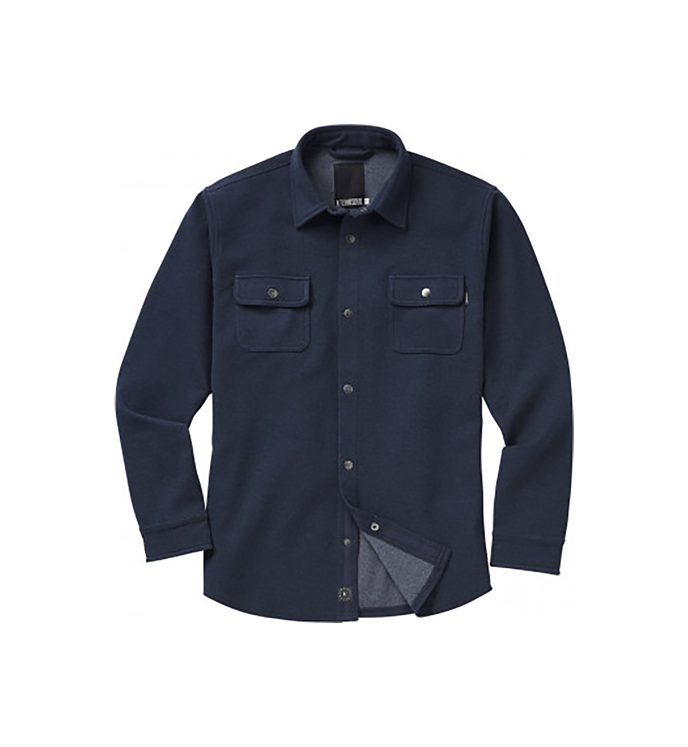 Mens Knit Twill Shirt Jacket