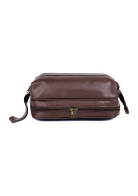 Dopp Men's Jumbo Framed Travel Kit with Bonus Items, Brown