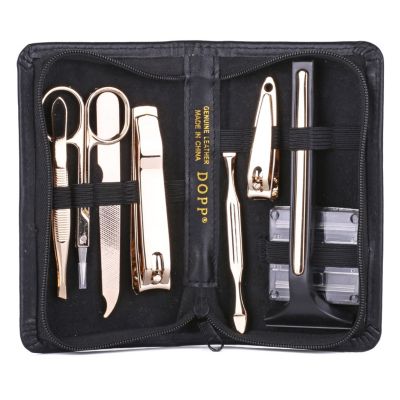 8-Piece Genuine Leather Manicure Set