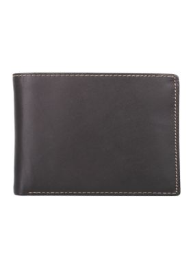 Access Denied Genuine Leather Slim Trifold Wallets for Men - Mens Wallet RFID Blocking Holiday Gifts for Men, Men's, Size: One size, Black
