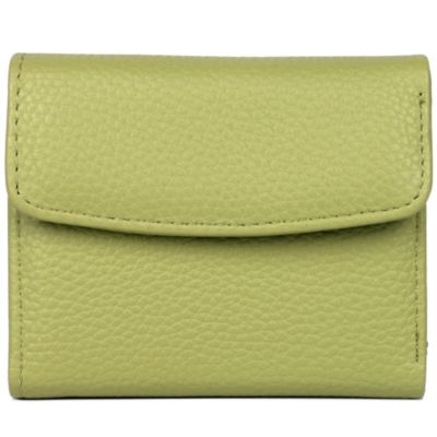 Julia Buxton Pebble Vegan Leather Bianca Trifold Wallet - Garden Lilac Print With RFID Blocking