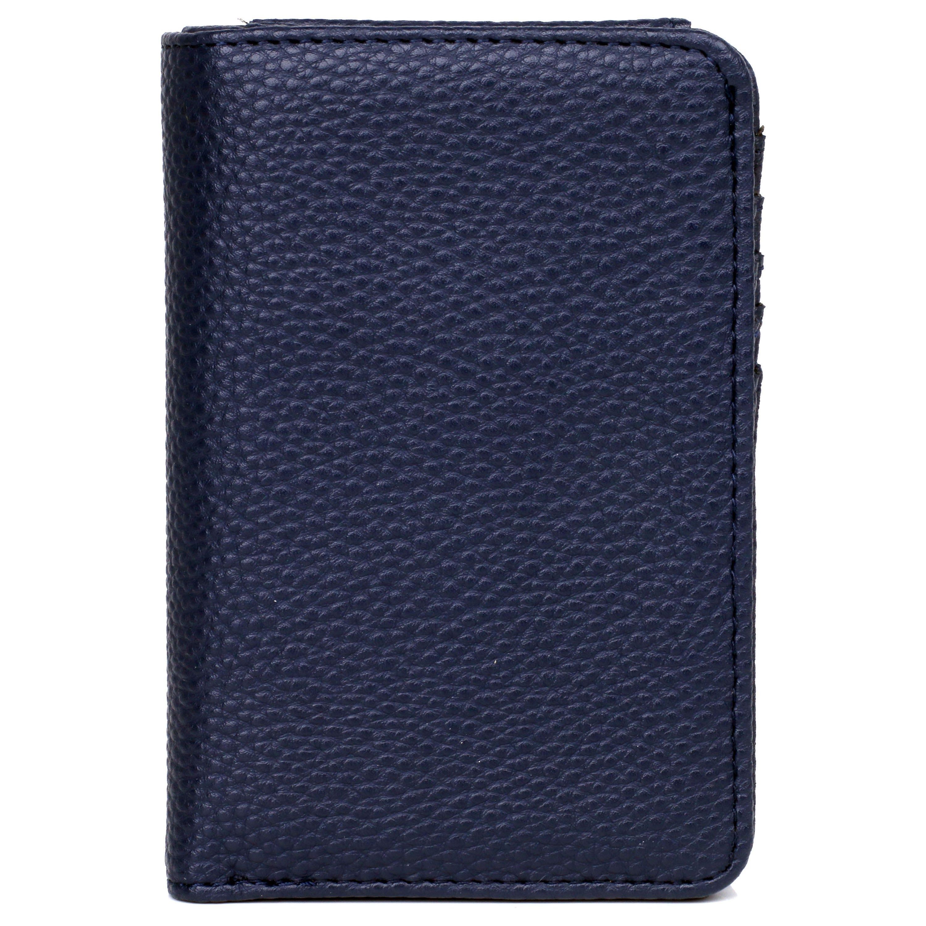 Solid Pebble Vegan Leather Snap Bi-fold
