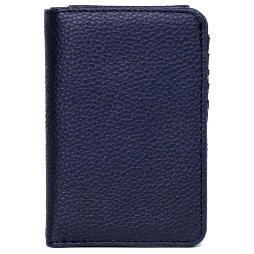 Solid Pebble Vegan Leather Snap Bi-fold