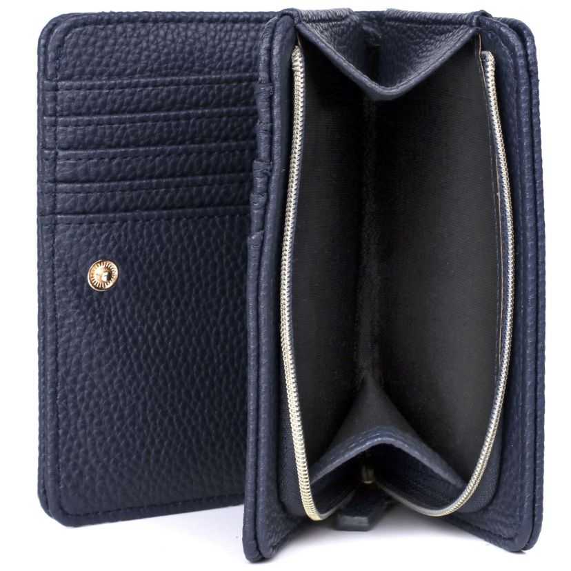Solid Pebble Vegan Leather Snap Bi-fold