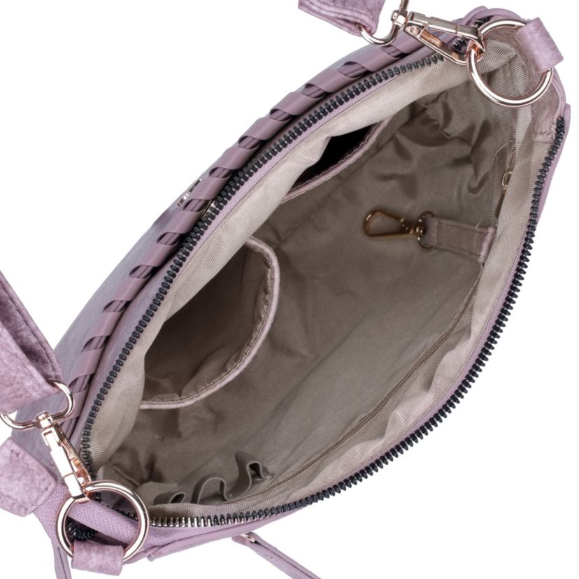 Whip Stitch Vegan Leather Crossbody Bag
