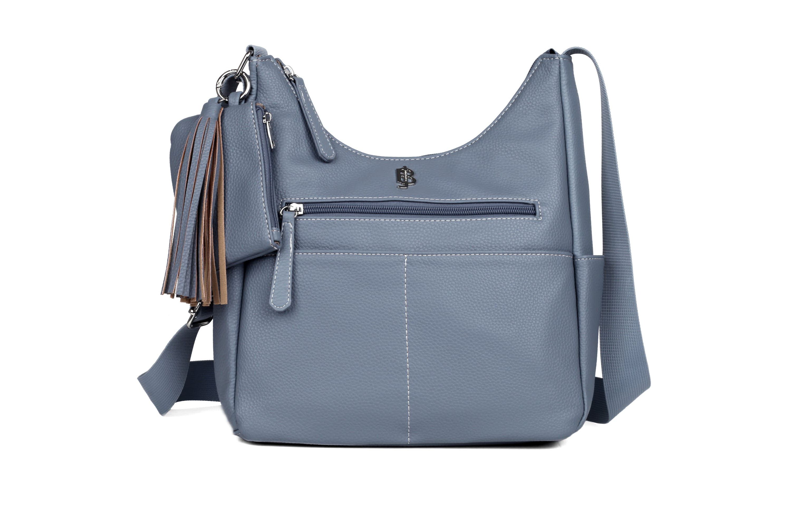 Pebble Vegan Leather Organization Hobo Bag