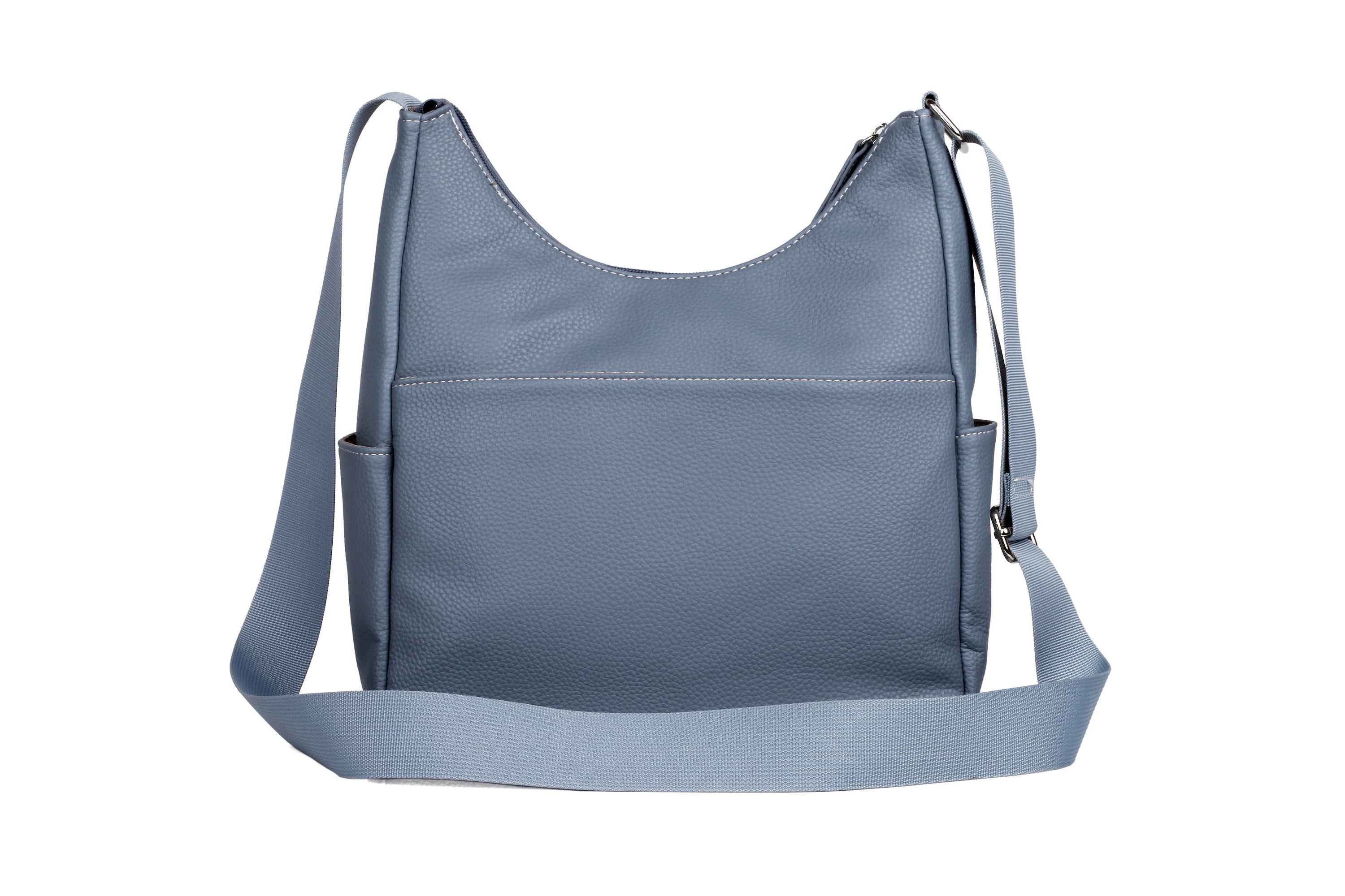 Pebble Vegan Leather Organization Hobo Bag