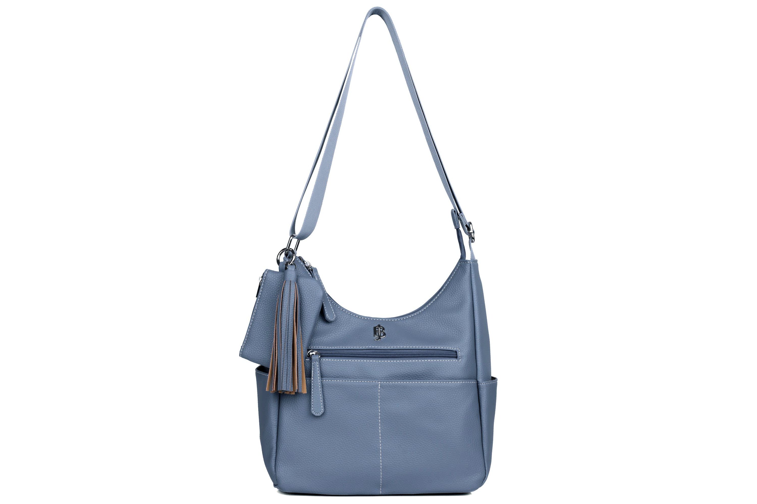 Pebble Vegan Leather Organization Hobo Bag