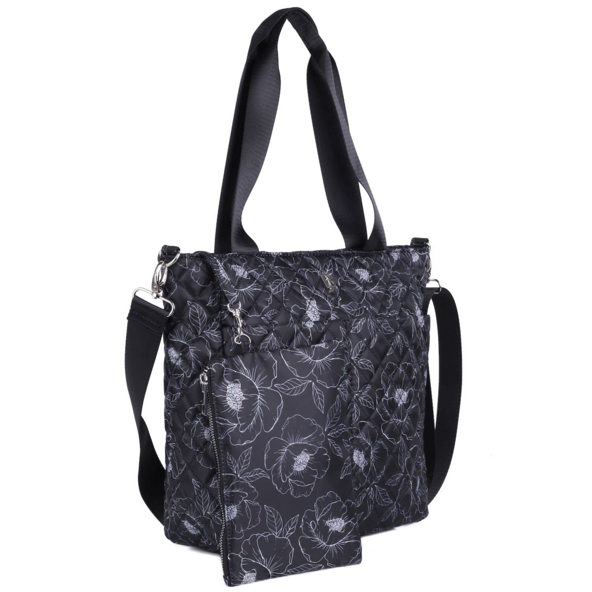 Quilted Nylon Organizer Tote