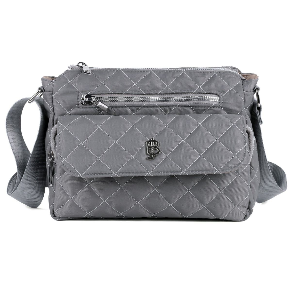 Quilted Nylon Organizer Crossbody