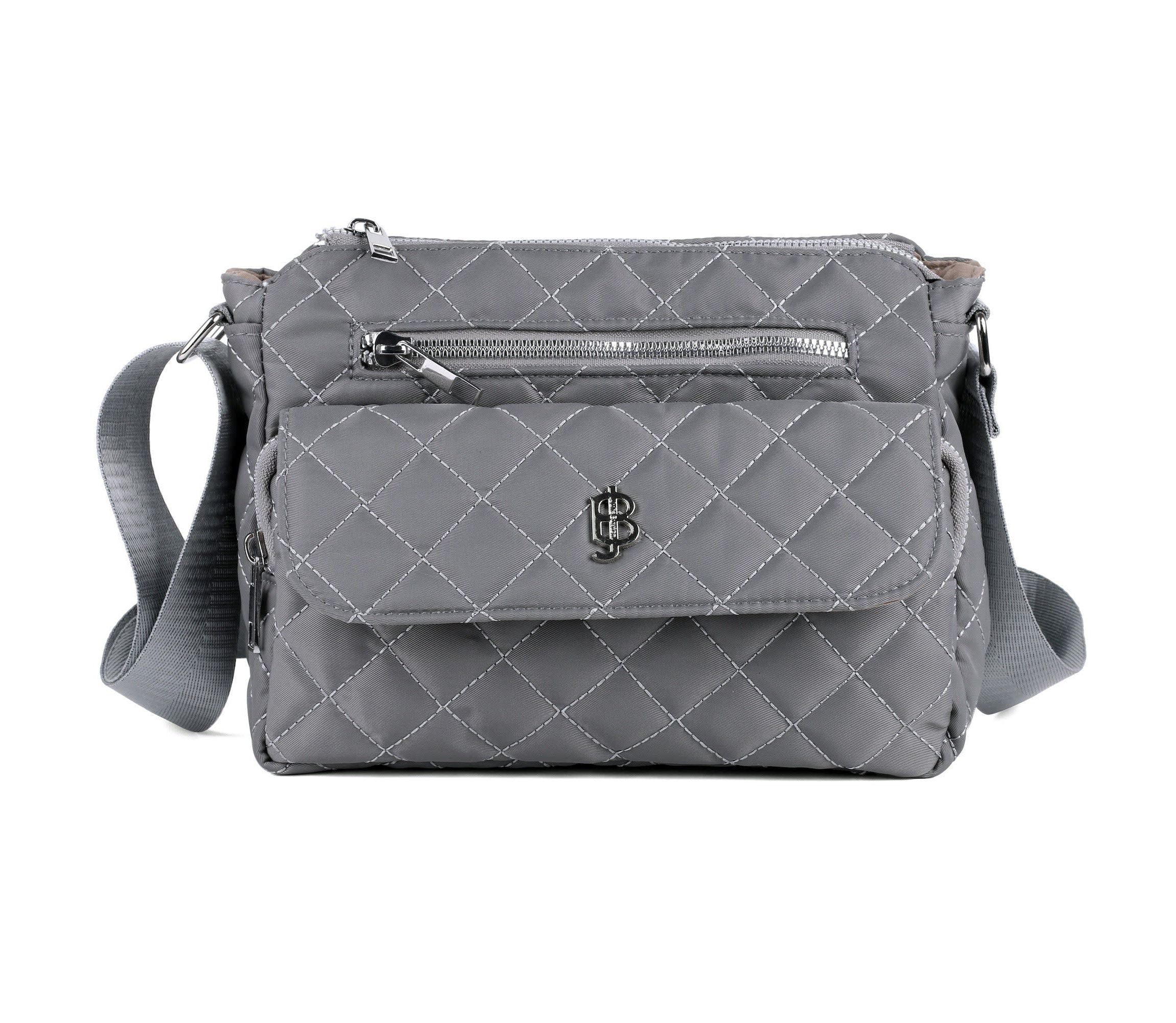 Quilted Nylon Organizer Crossbody
