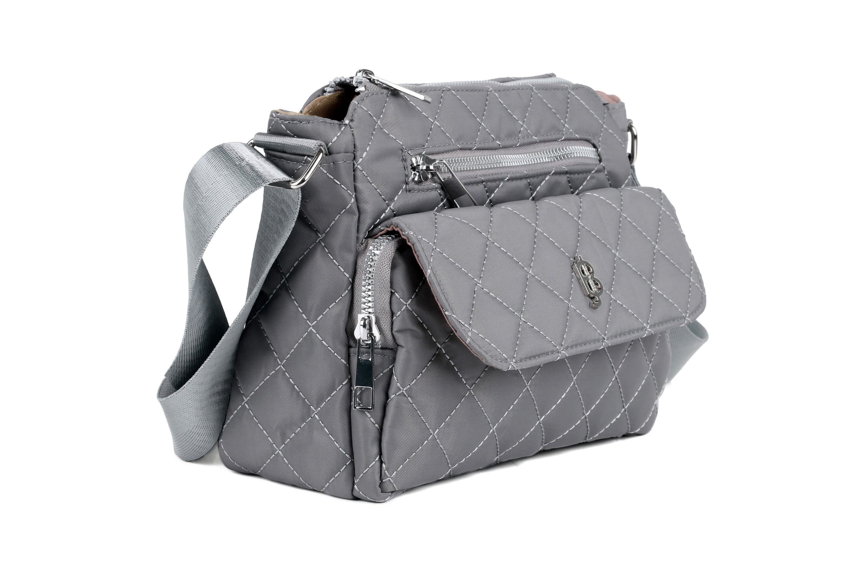 Quilted Nylon Organizer Crossbody