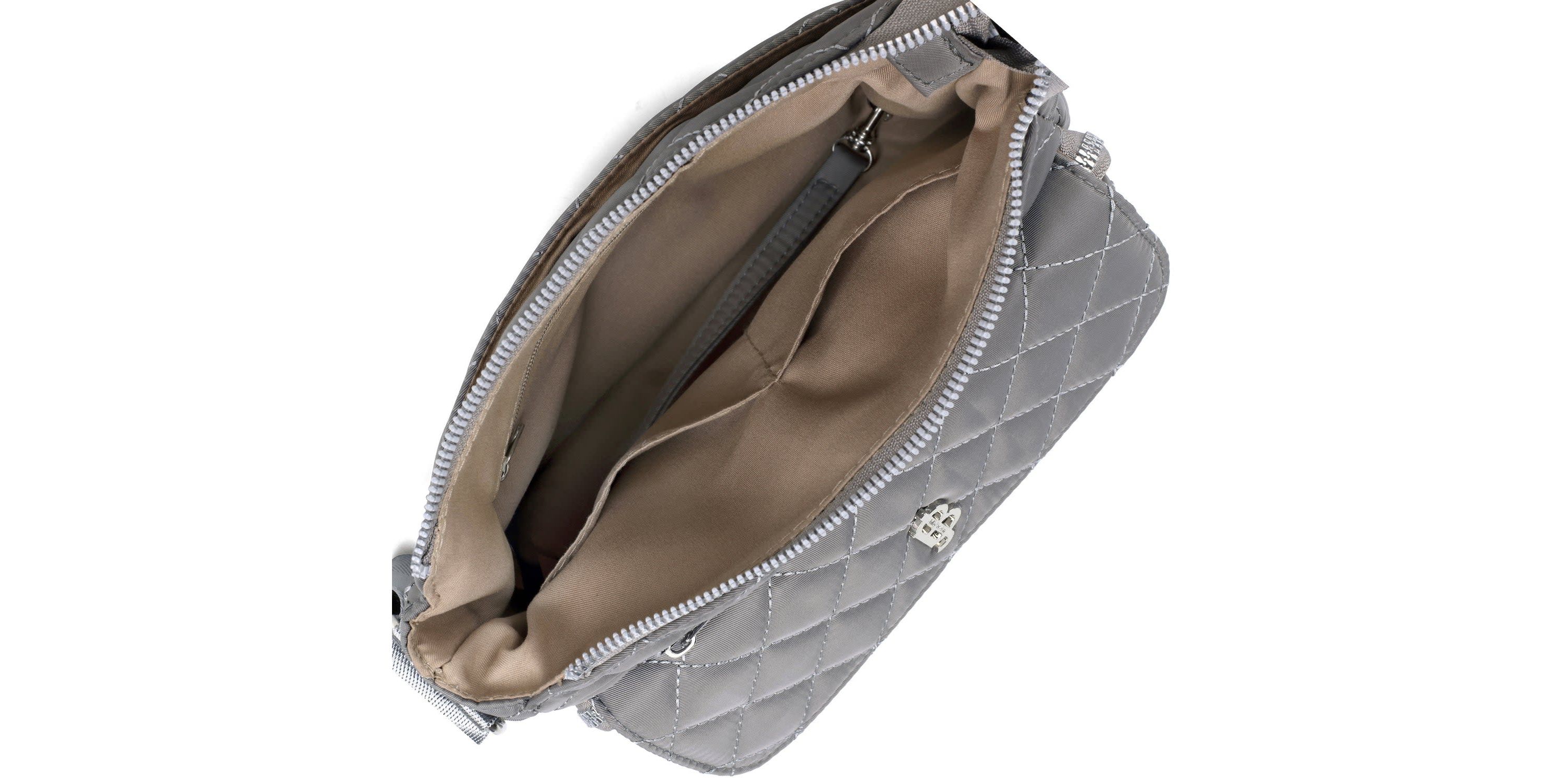 Quilted Nylon Organizer Crossbody
