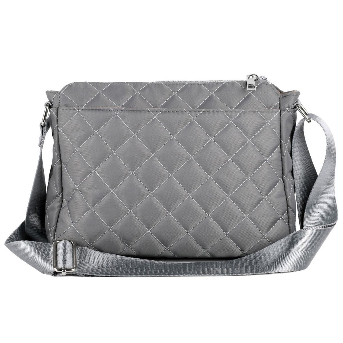 Quilted Nylon Organizer Crossbody