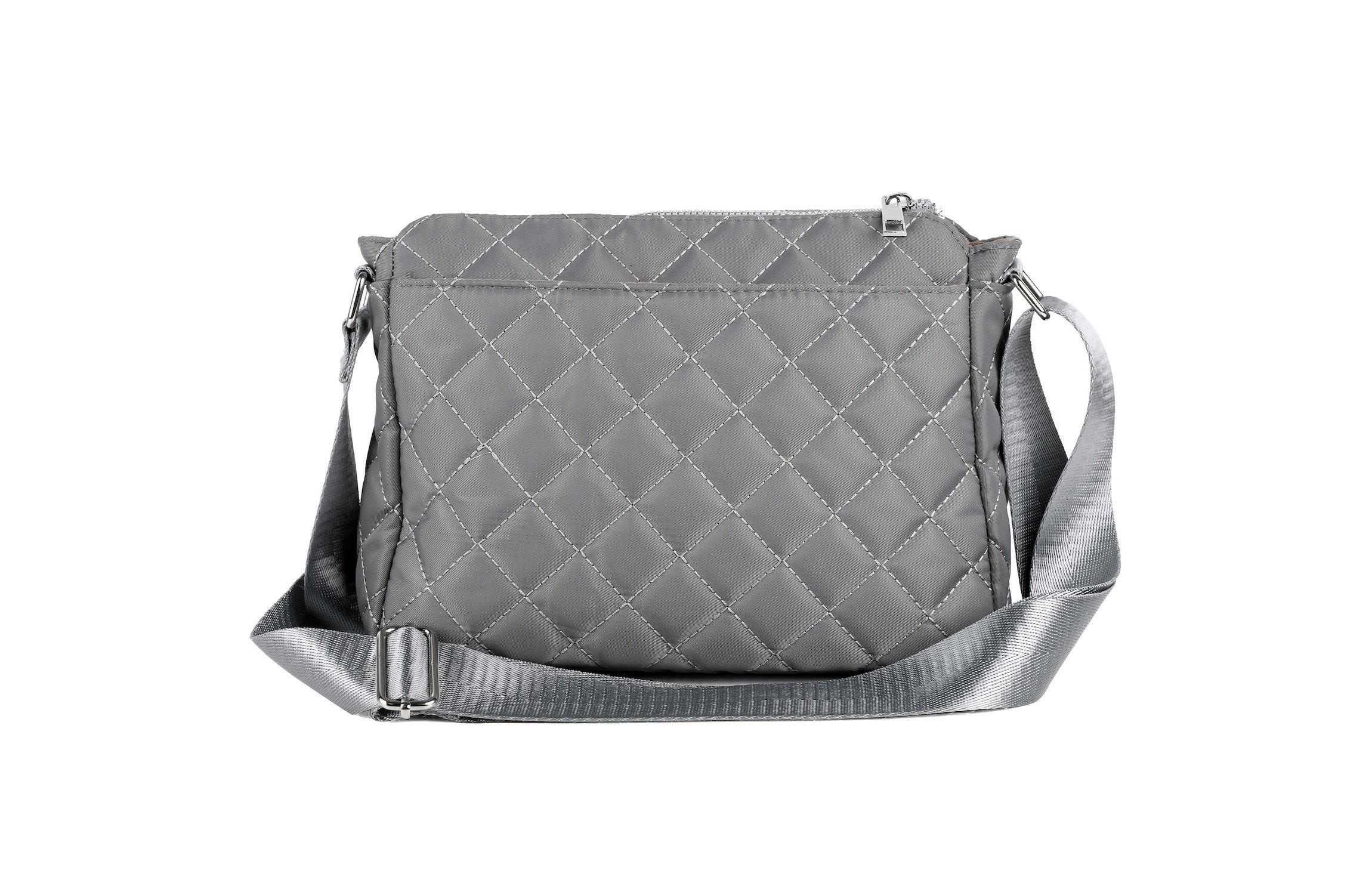Quilted Nylon Organizer Crossbody