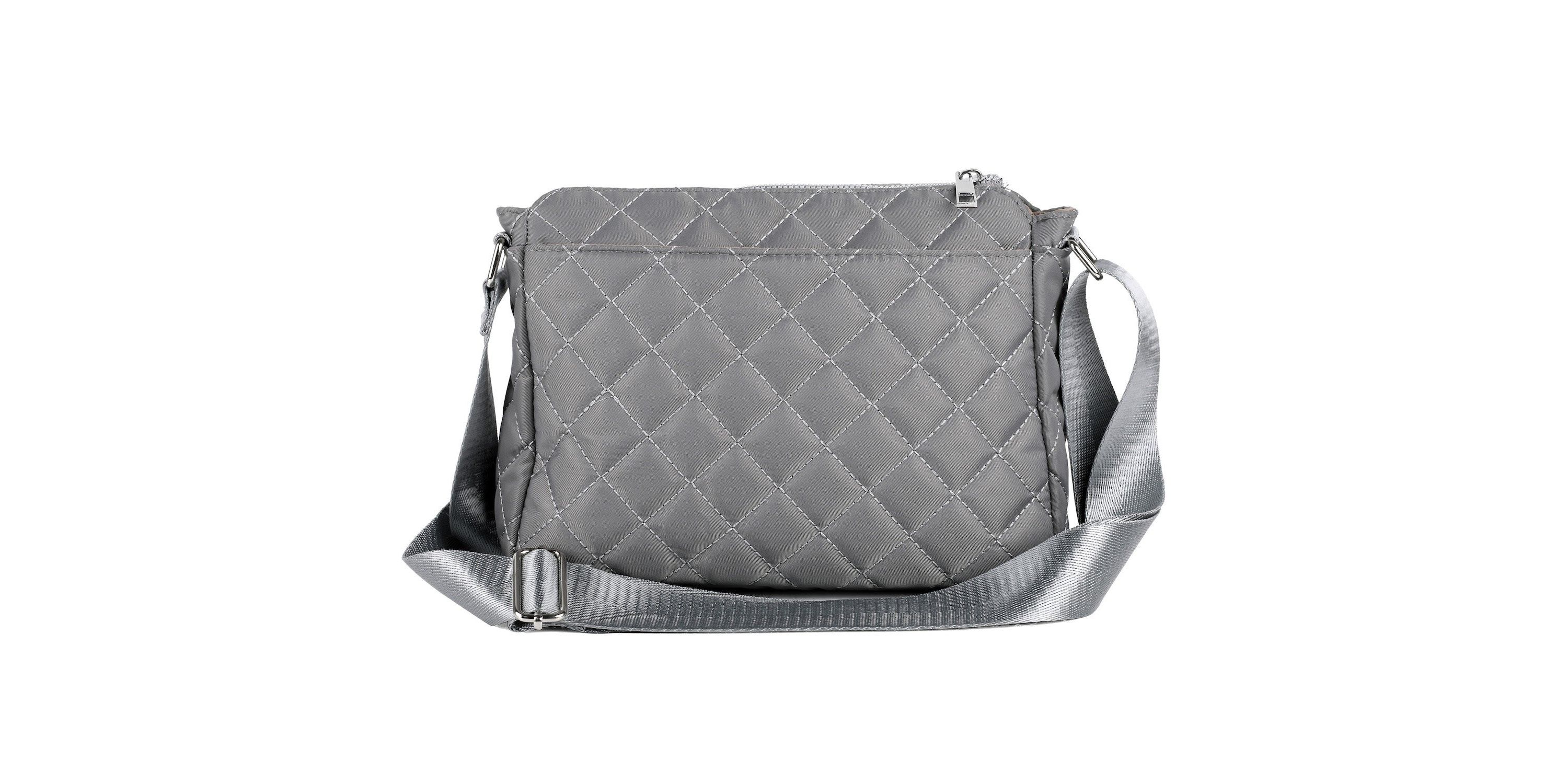 Quilted Nylon Organizer Crossbody