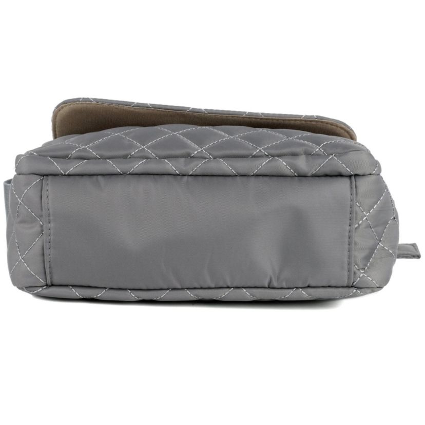 Quilted Nylon Organizer Crossbody