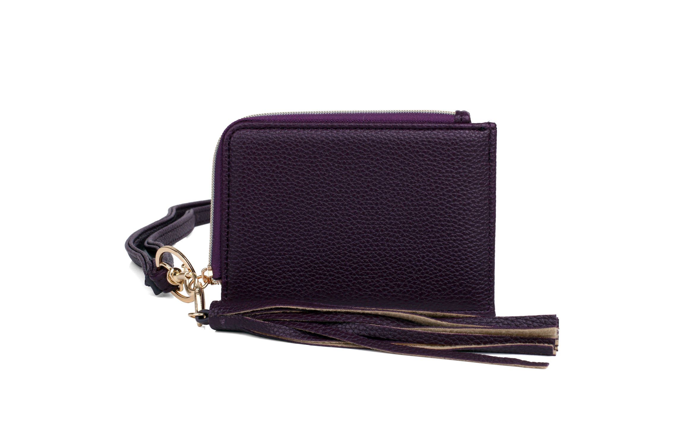 Pebble Vegan Leather L-zip Wallet