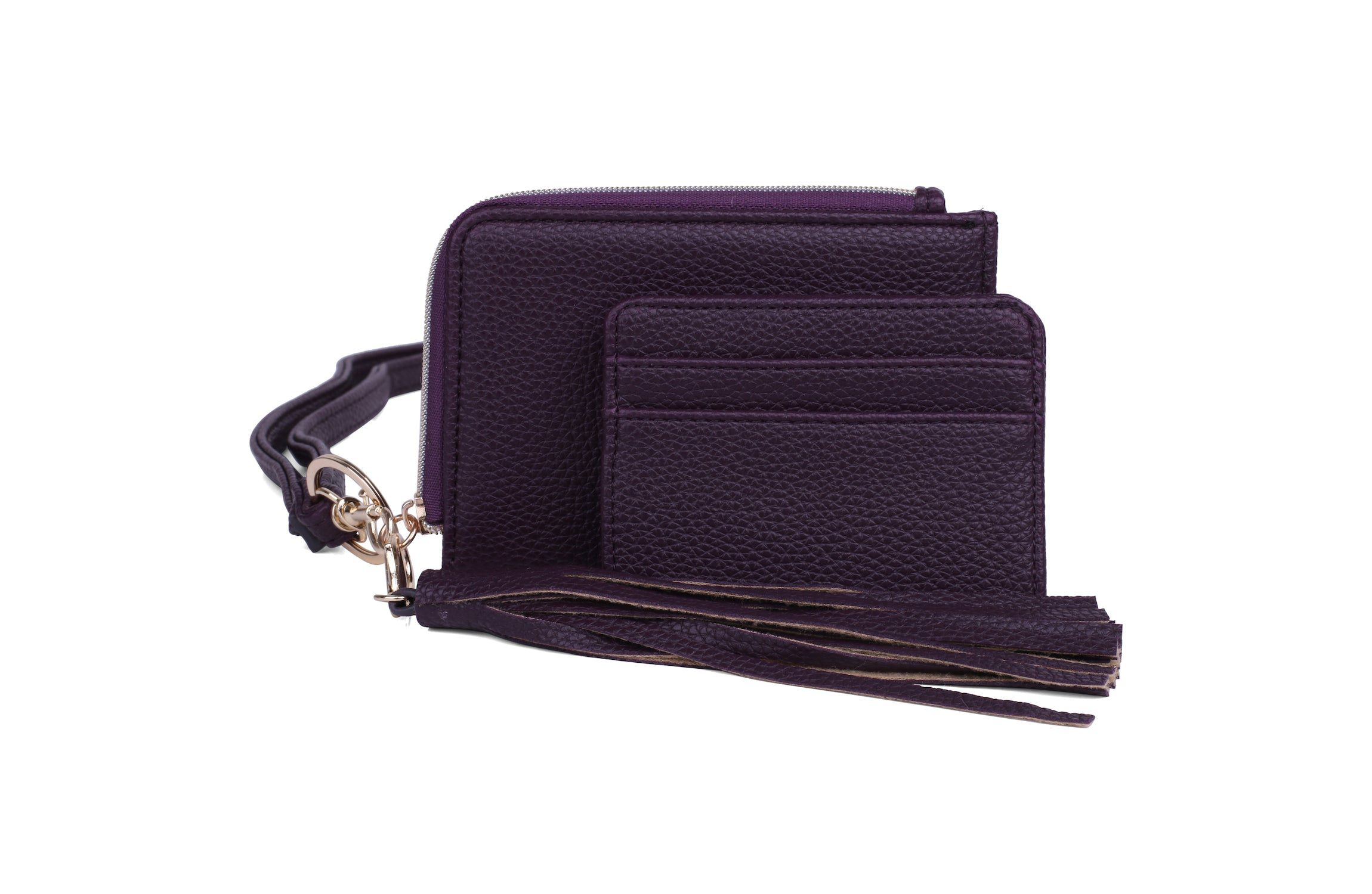 Pebble Vegan Leather L-zip Wallet
