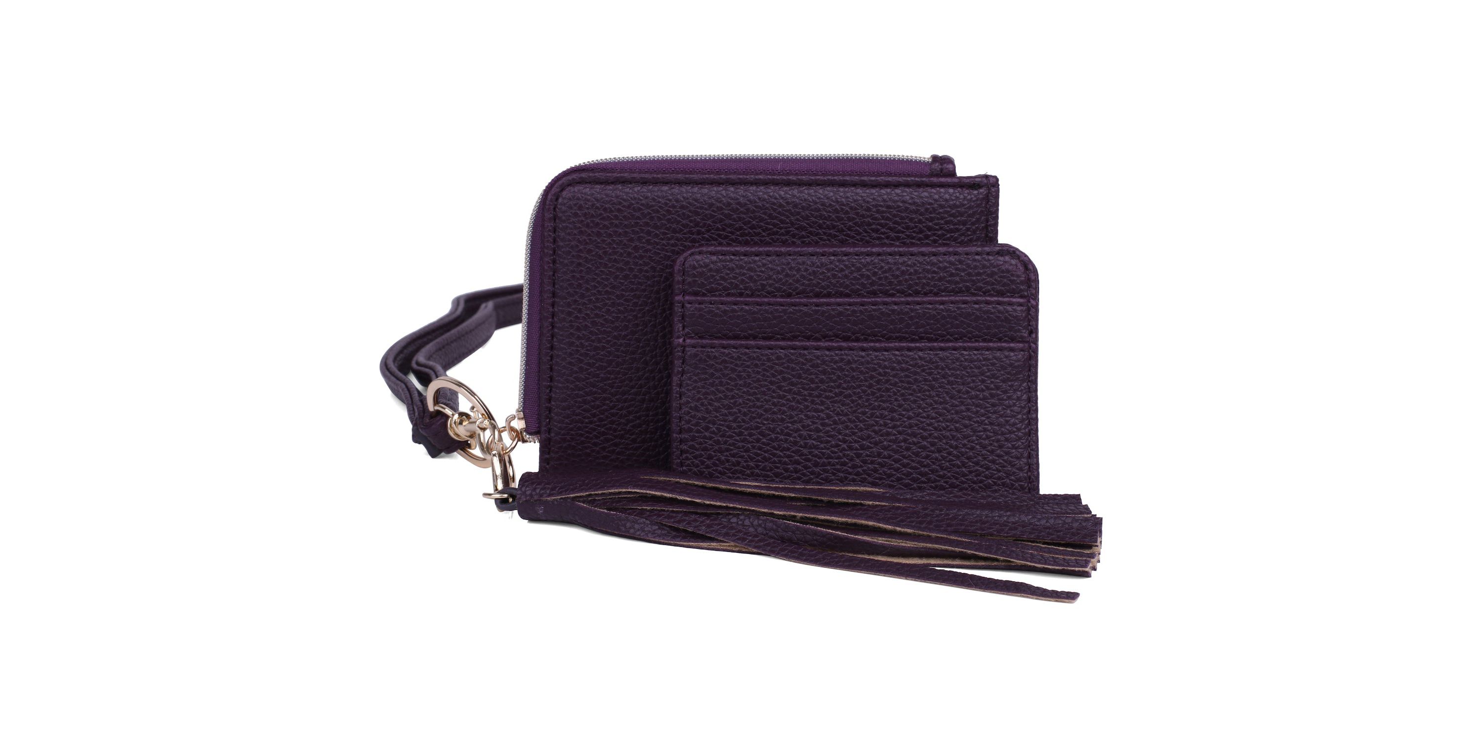 Pebble Vegan Leather L-zip Wallet