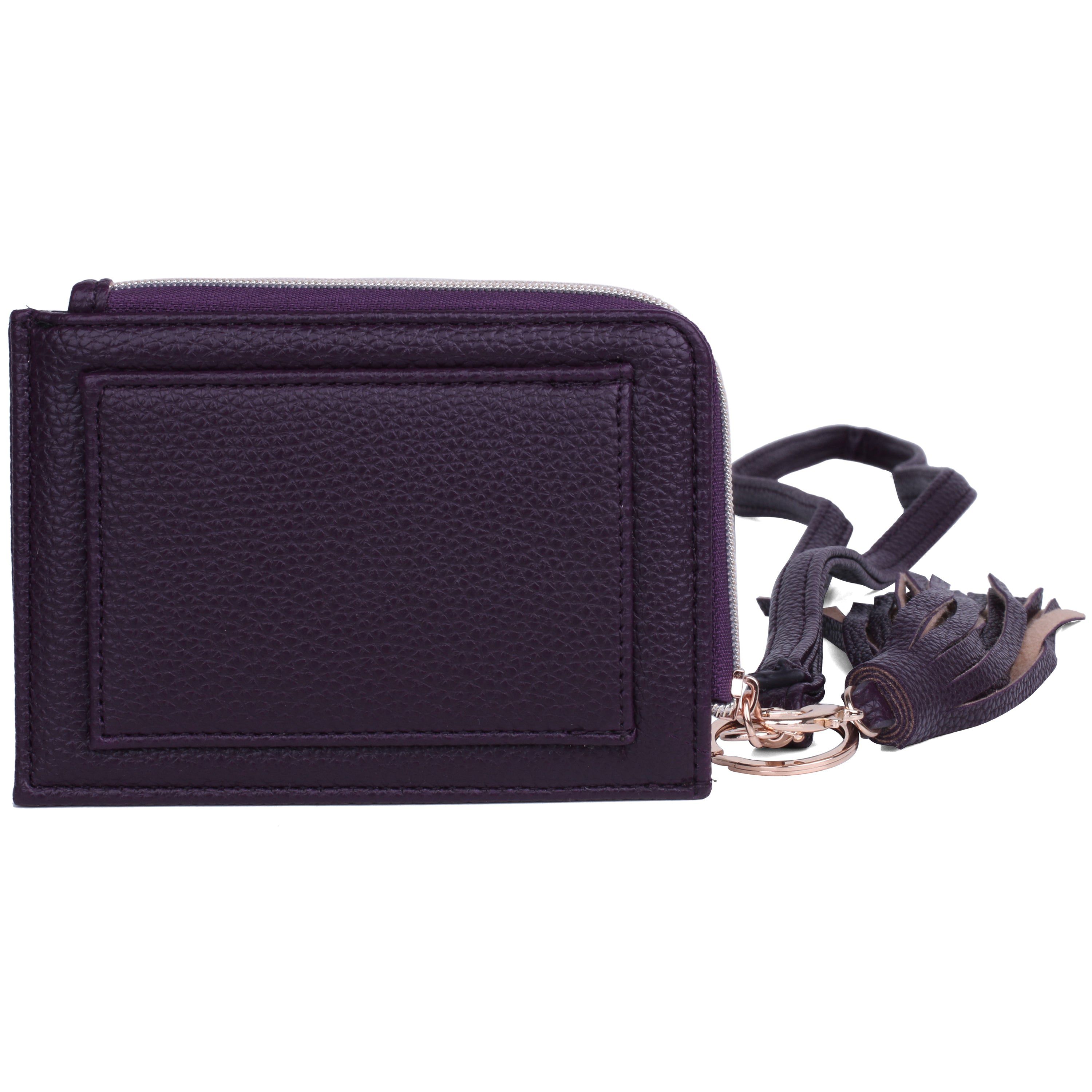Pebble Vegan Leather L-zip Wallet