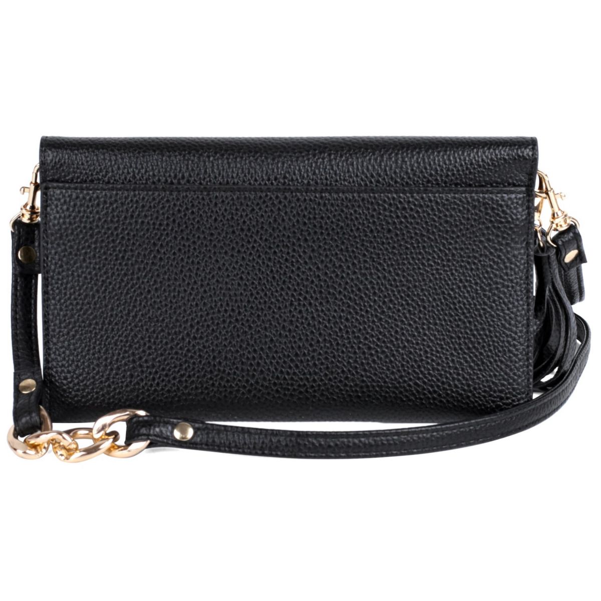 Solid Pebble Vegan Leather East West Cell Phone Bag