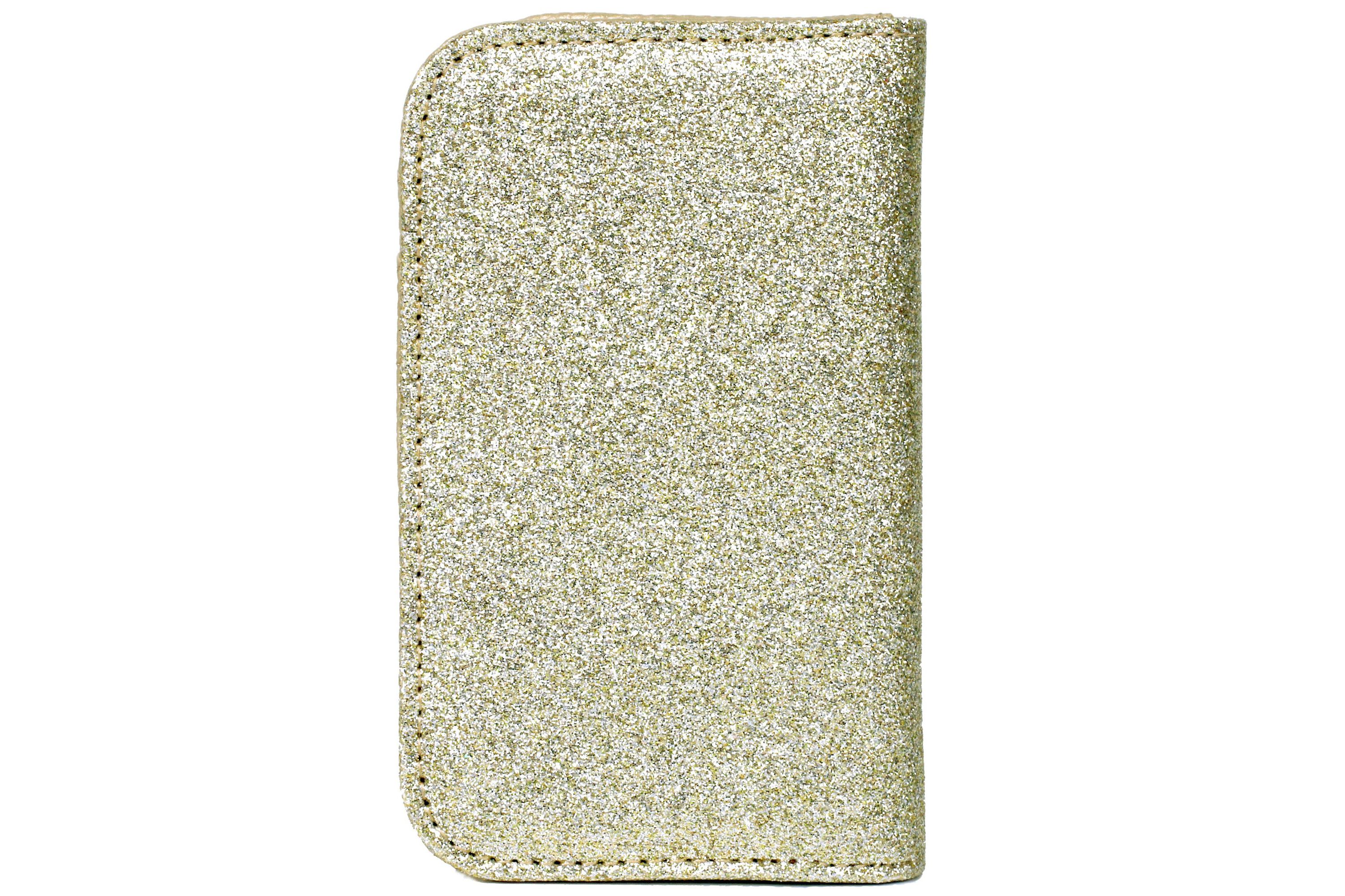 Sparkle Vegan Leather Snap Card Case