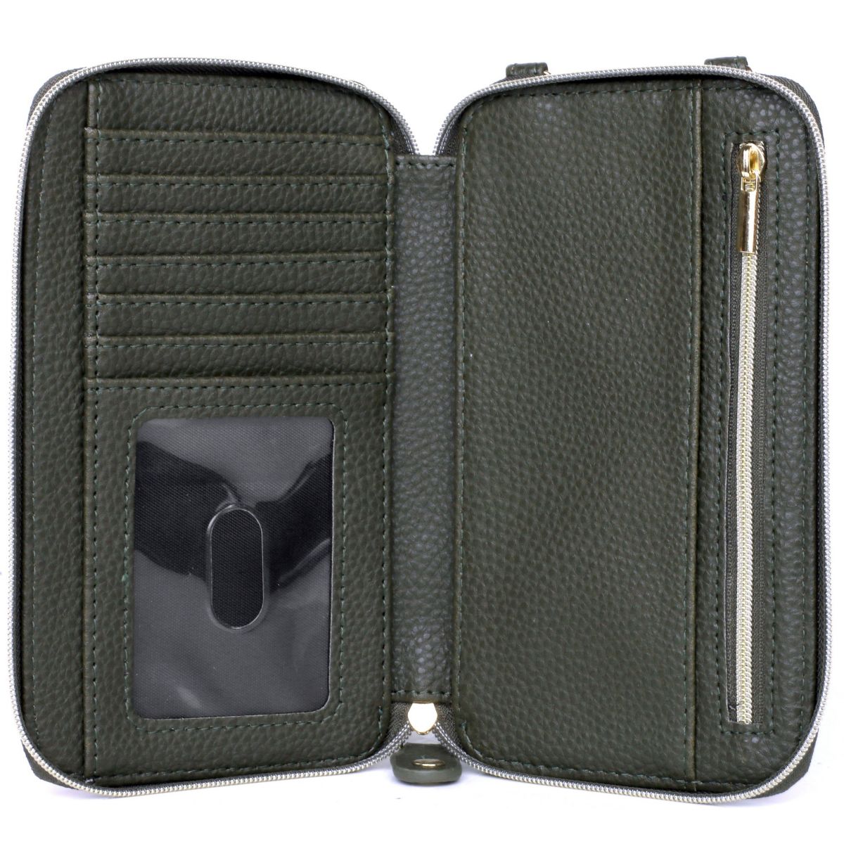 Xmas Tartan Printed Vegan Leather Everywhere Wallet