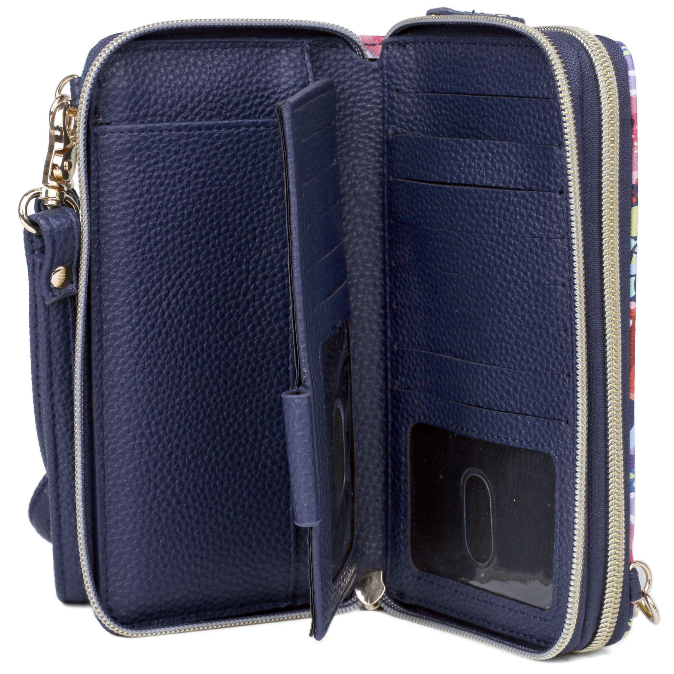 Impressionist Floral Printed Vegan Leather Ultimate Organizer