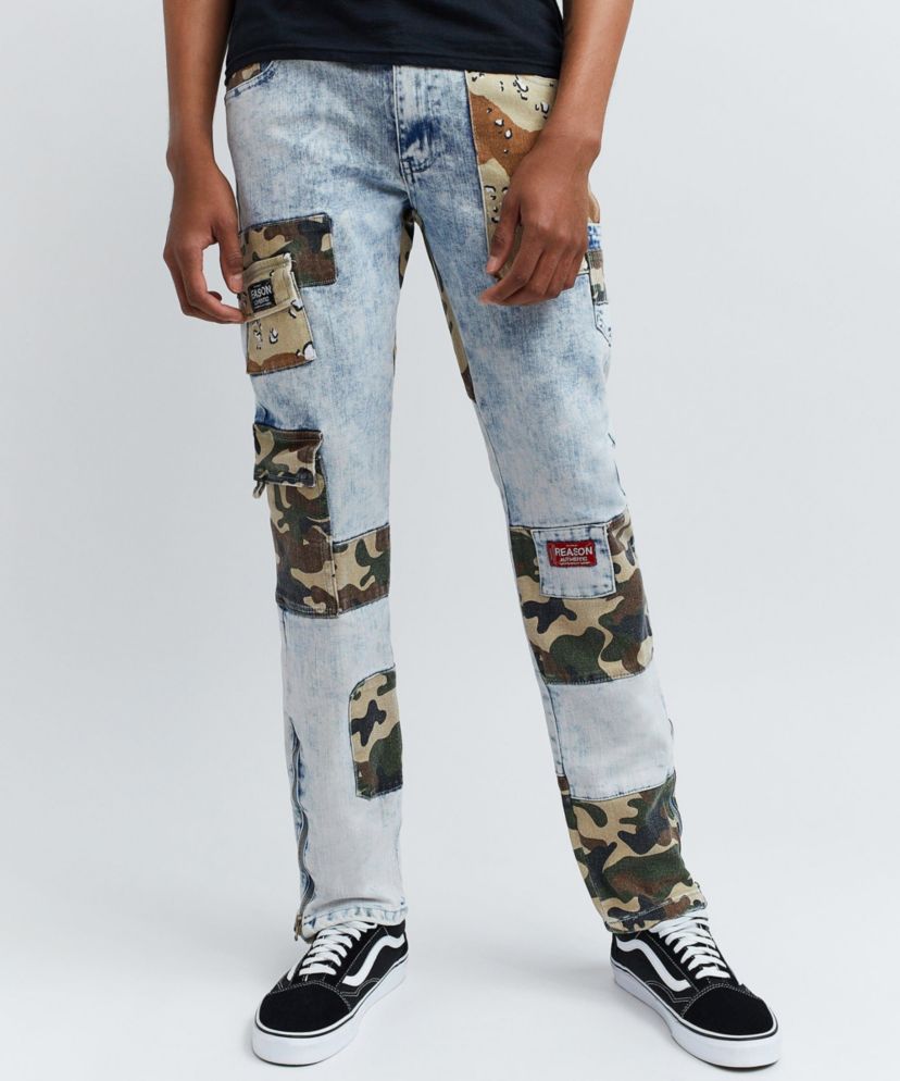 Camo Patchwork Jeans