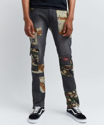 Blackout Side Zip Jeans