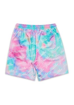 HUSTLER TIE DYE FLEECE SHORTS