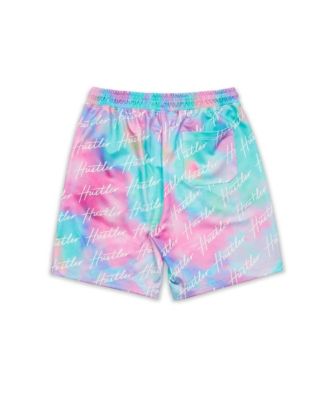 HUSTLER TIE DYE FLEECE SHORTS