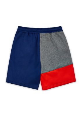 HUSTLER COLORBLOCK FLEECE SHORTS