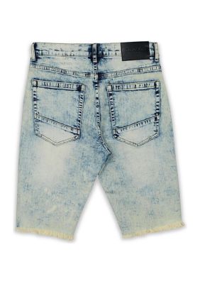 THATCHER DENIM MID-LENGTH SHORTS