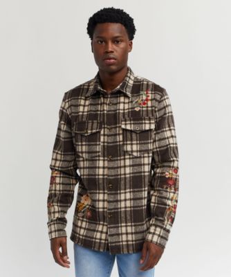 Botanic Embroidered Flannel