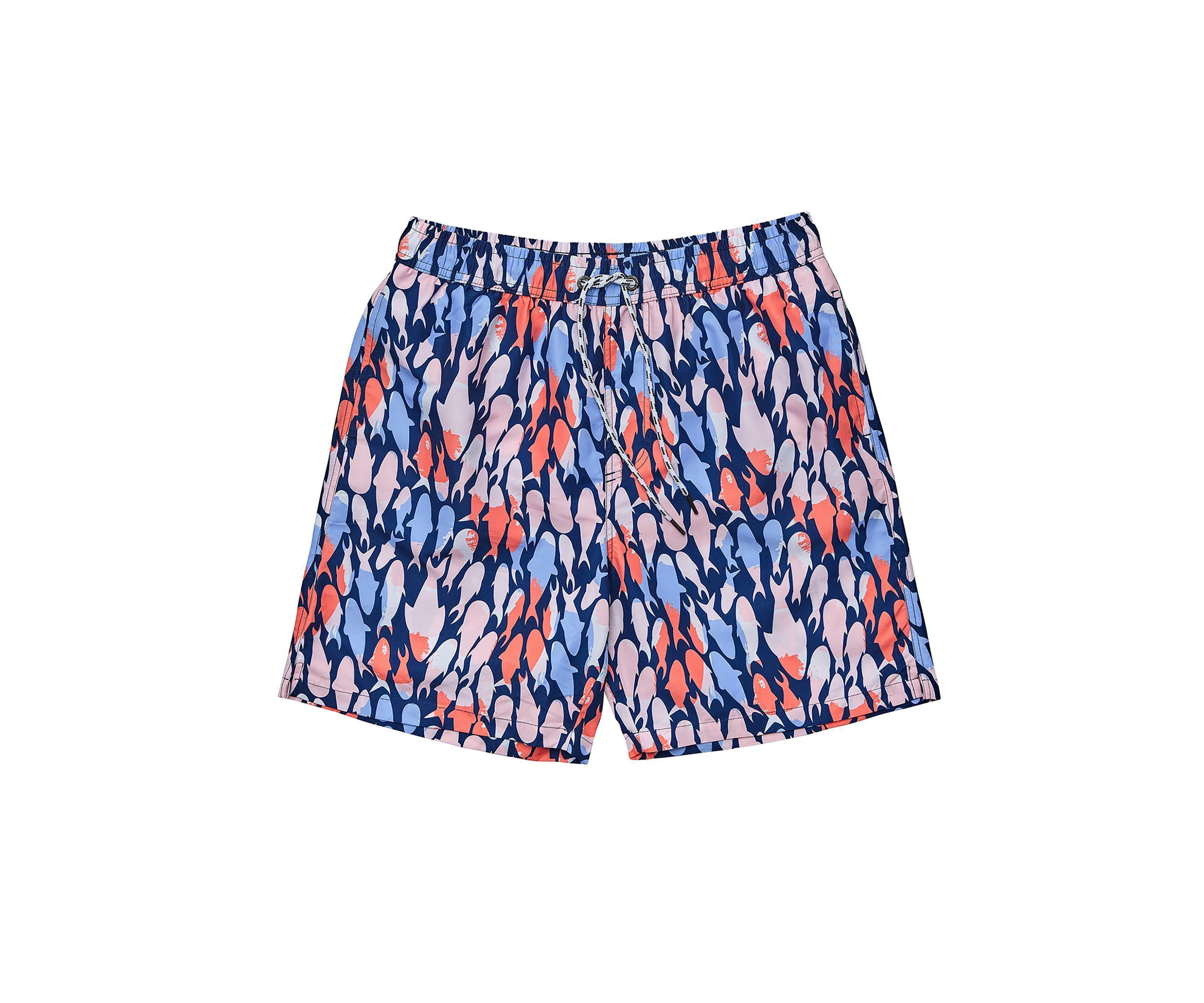 Mens Fish Frenzy Volley Board Shorts