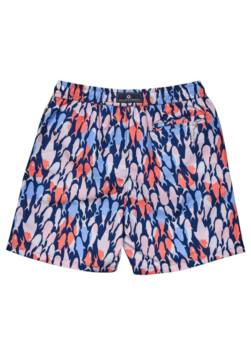 Mens Fish Frenzy Volley Board Shorts