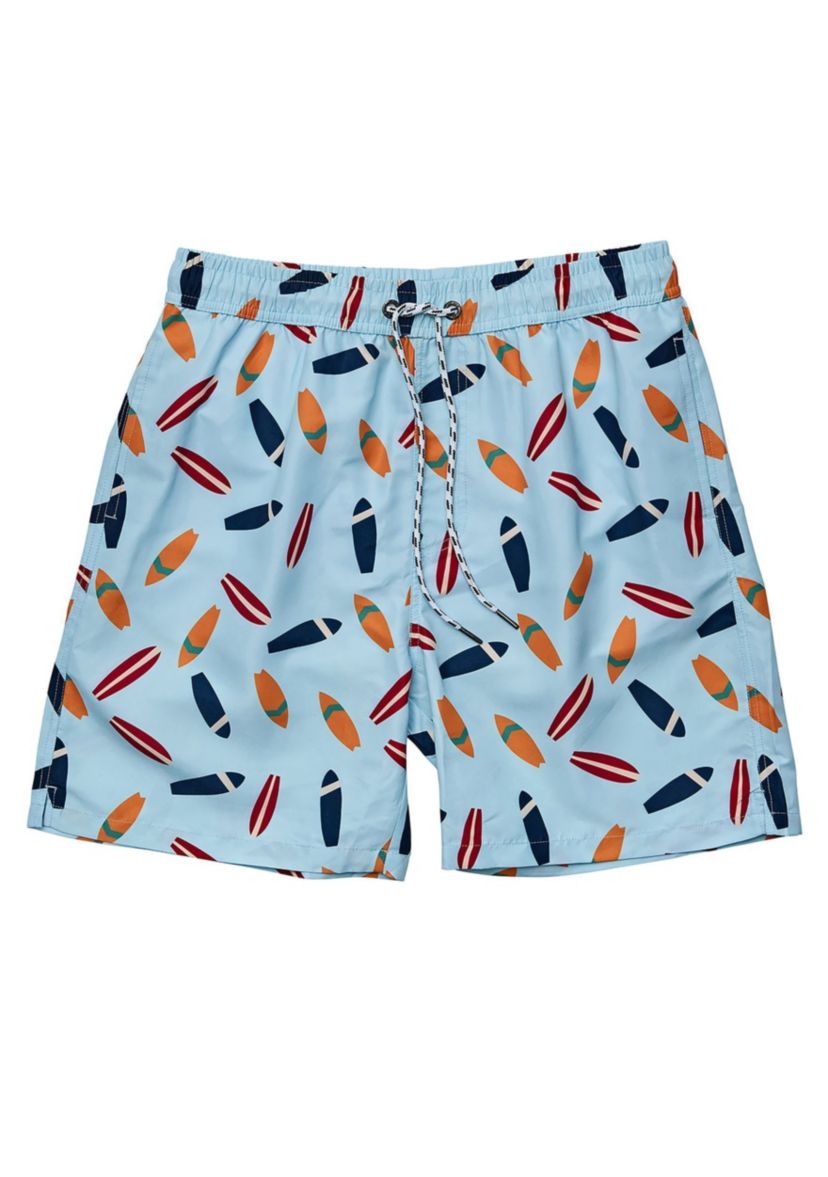 Mens Retro Surf Volley Board Short