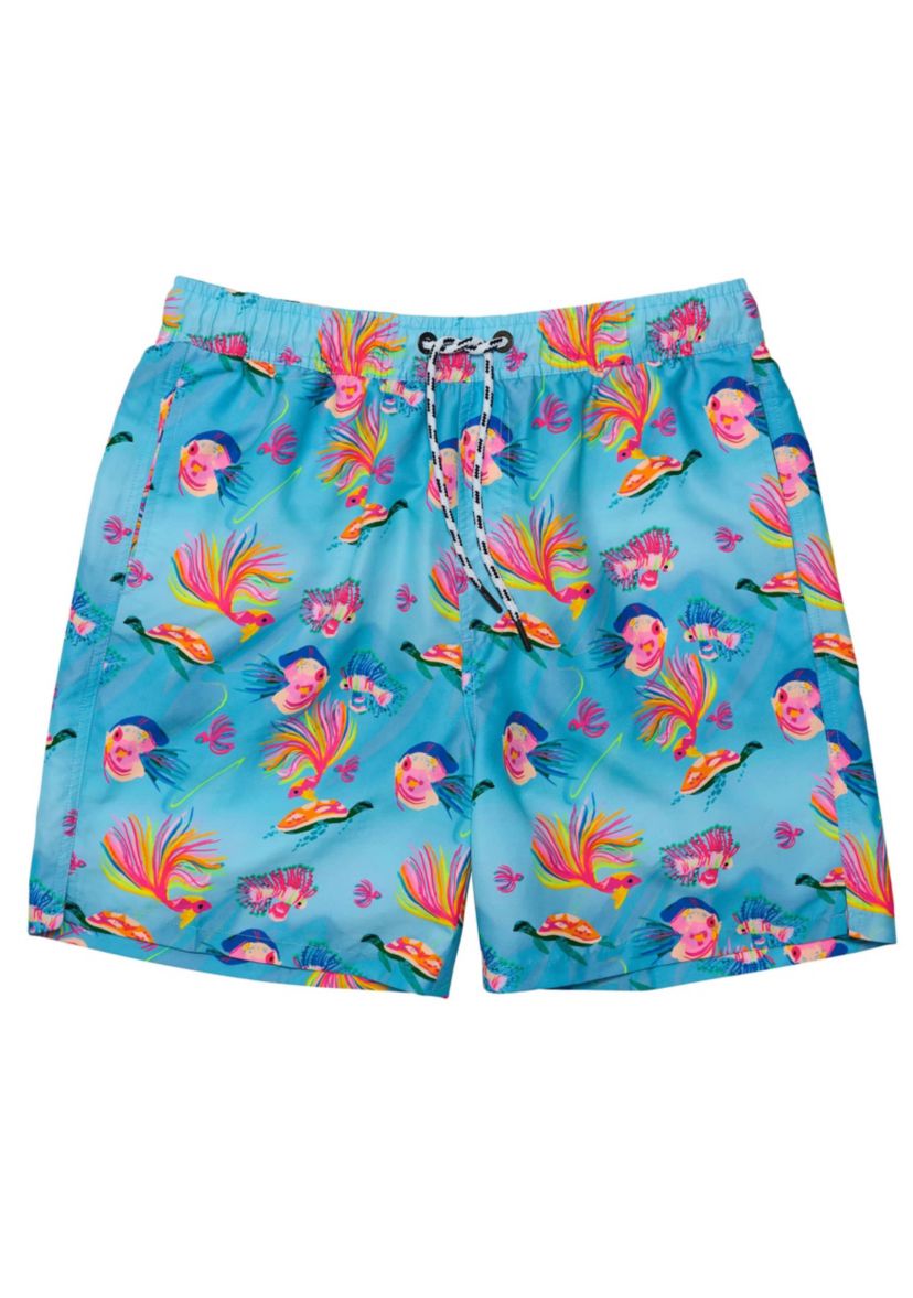 Mens Kaleido Fish Sustainable Swim Short