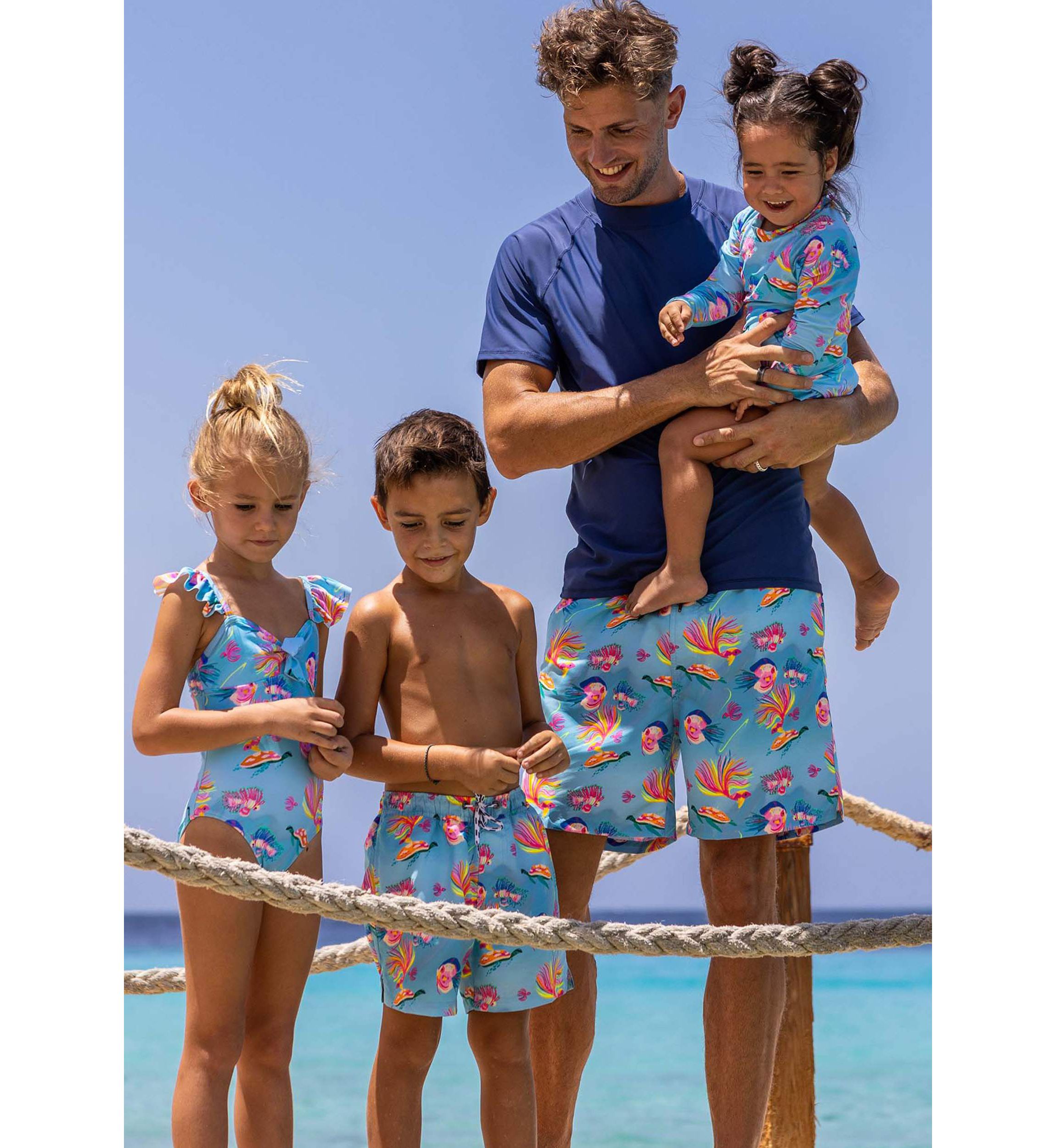 Mens Kaleido Fish Sustainable Swim Short