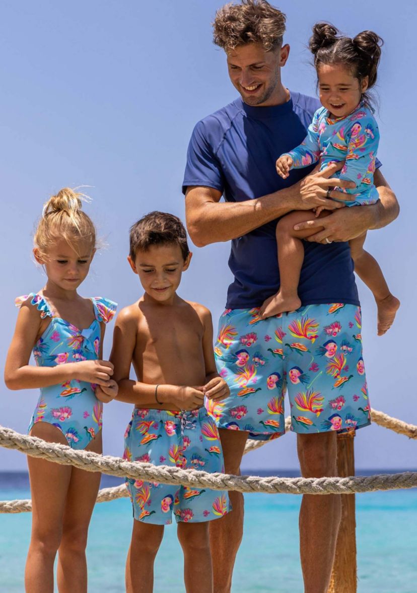 Mens Kaleido Fish Sustainable Swim Short