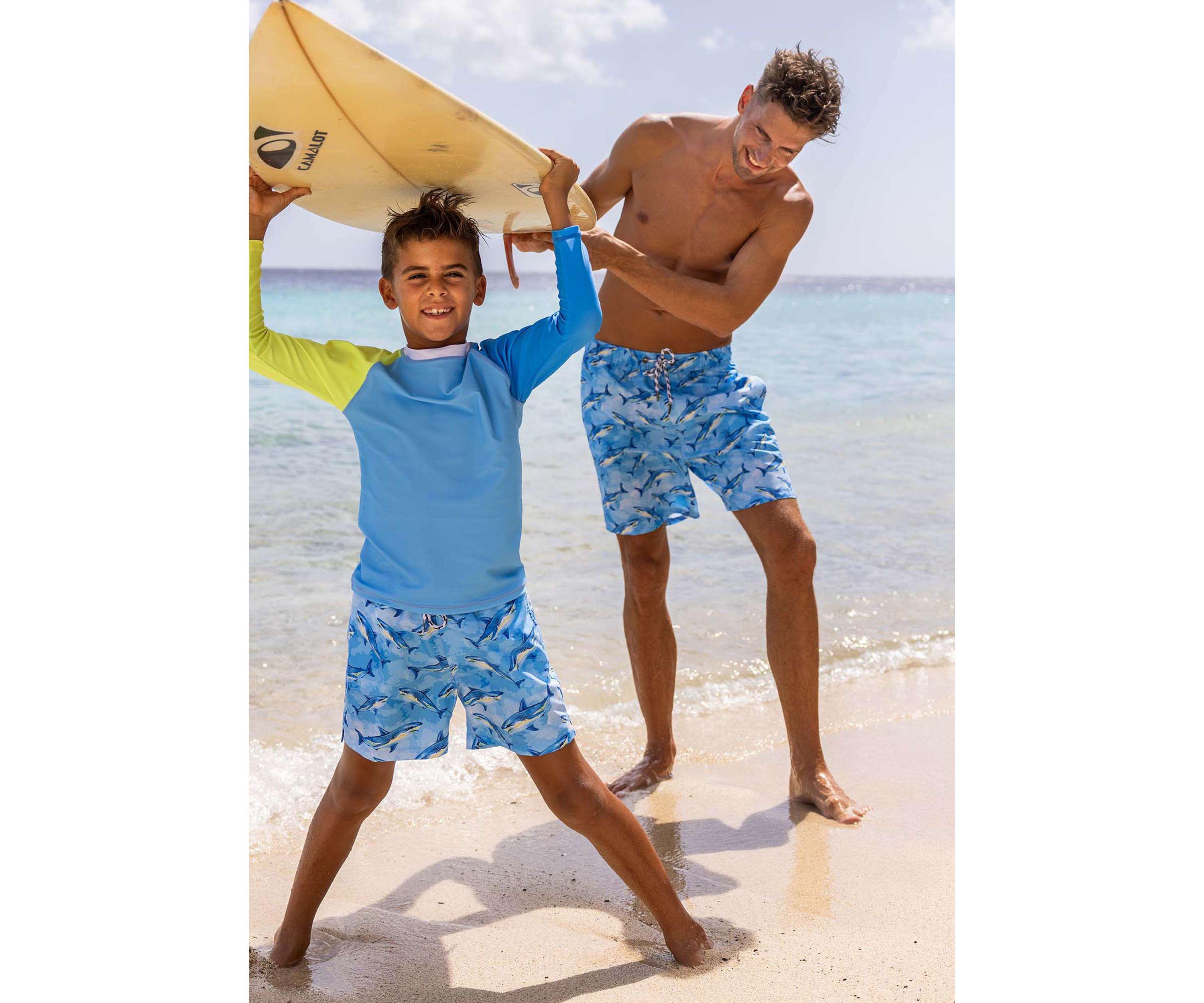 Mens Jawsome Waves Swim Short