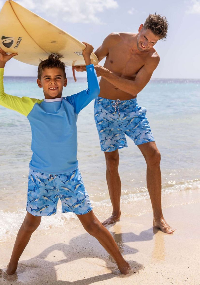 Mens Jawsome Waves Swim Short