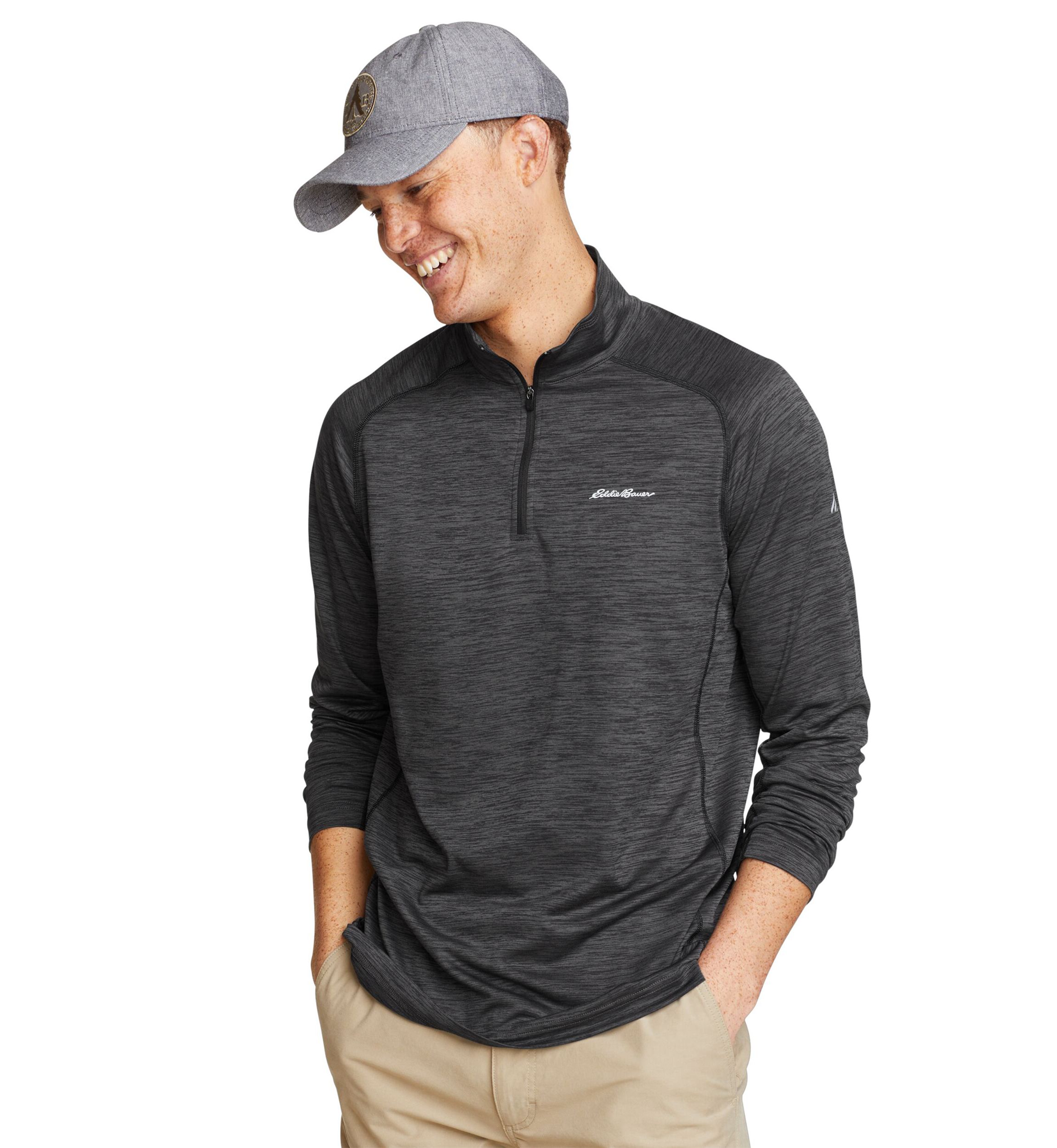 Mens Resolution Long Sleeve 1/4 Zip Shirt