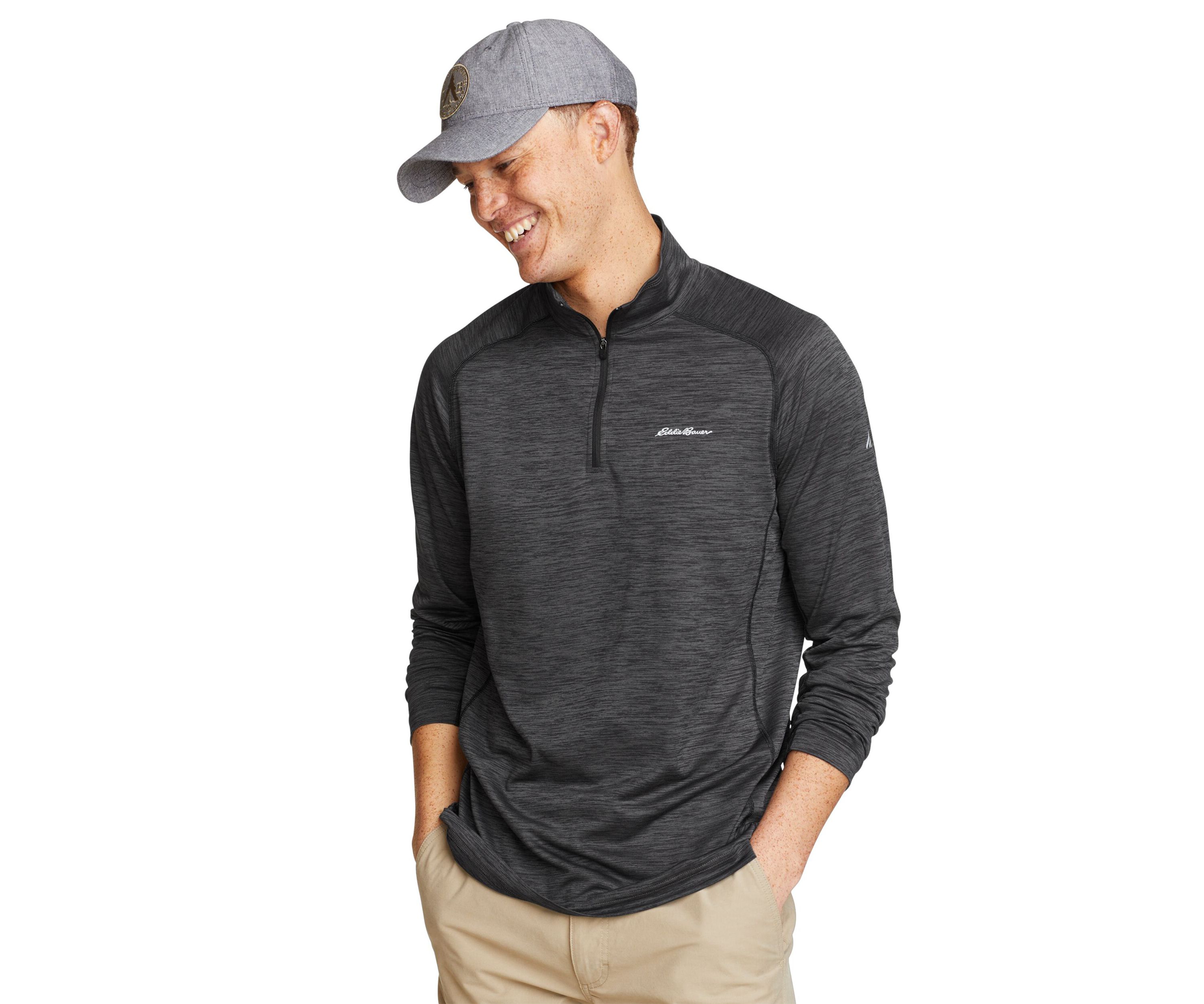 Mens Resolution Long Sleeve 1/4 Zip Shirt