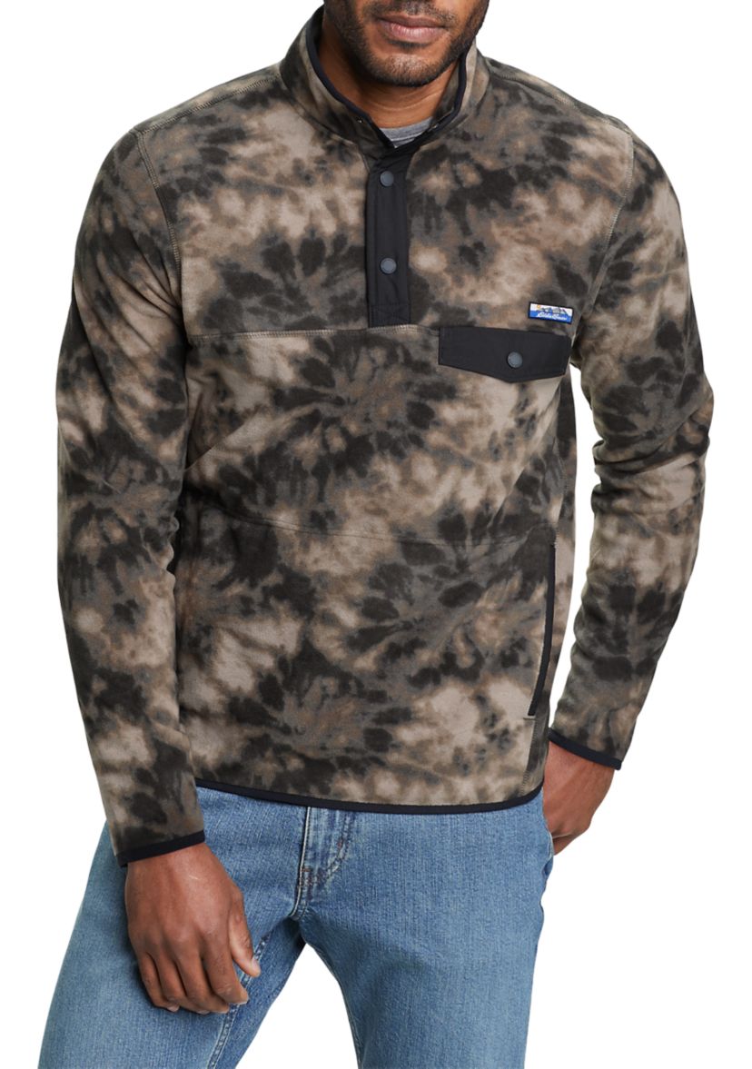 Mens Chutes Mock Neck Fleece Pullover