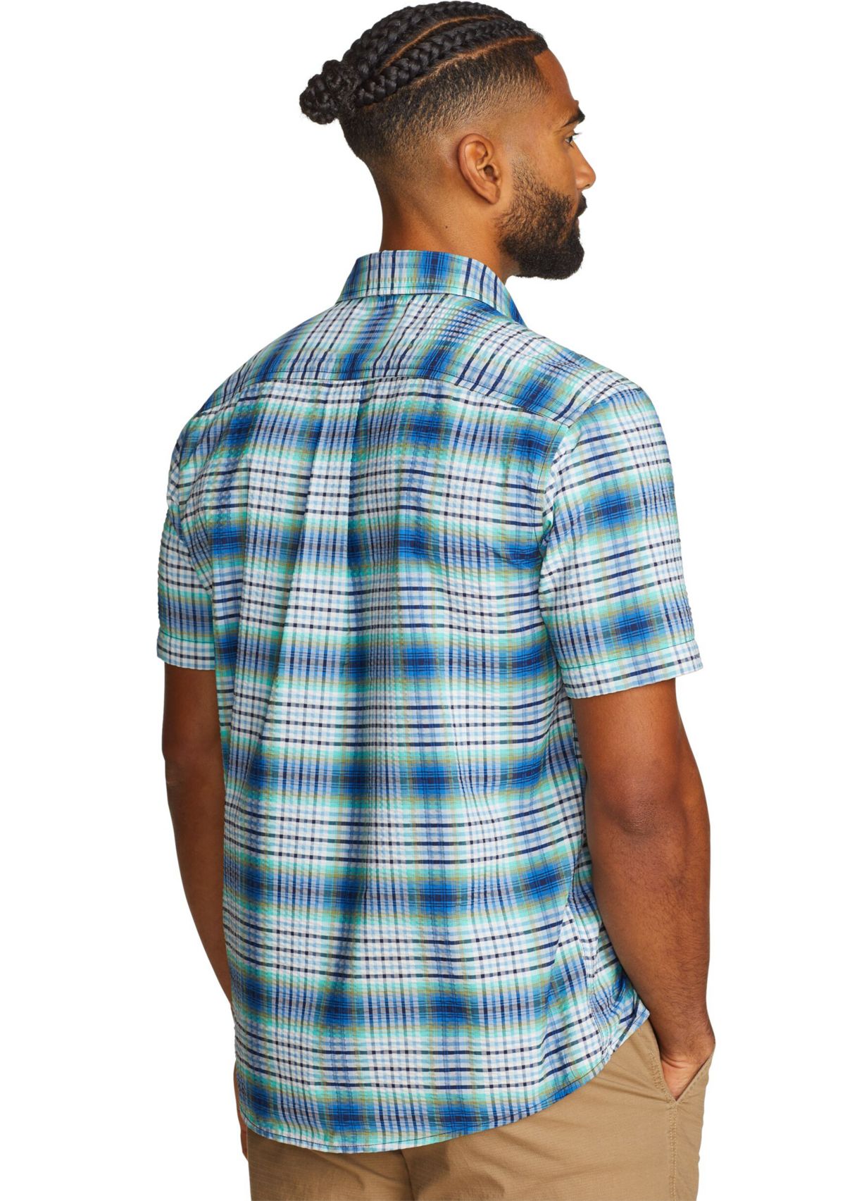 Mens Pack It Tech Seersucker Shirt