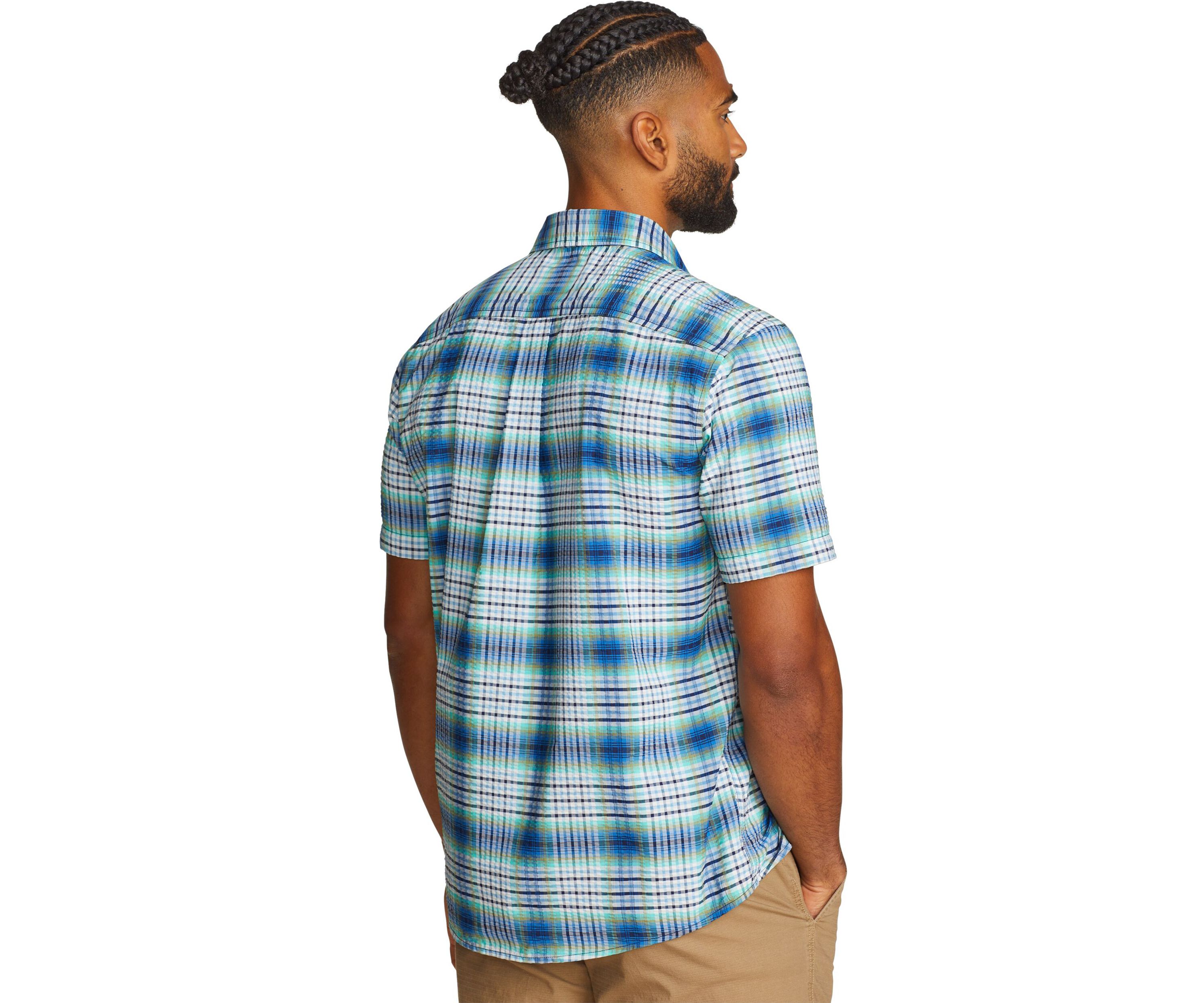 Mens Pack It Tech Seersucker Shirt