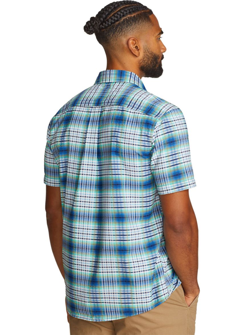 Mens Pack It Tech Seersucker Shirt